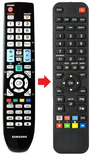 Telecomando adatto per samsung - per,
